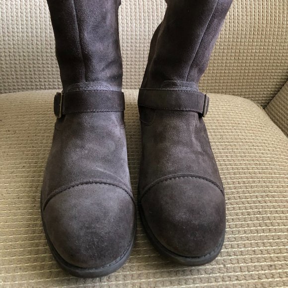 UGG Men\'s Brown Suede Leather Pull On Boots- main image 4